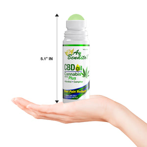 
                  
                    Ay Bendito CBD oil Cannabis Sativa cooling Gel - 3.18oz Roll-on 2PACK
                  
                