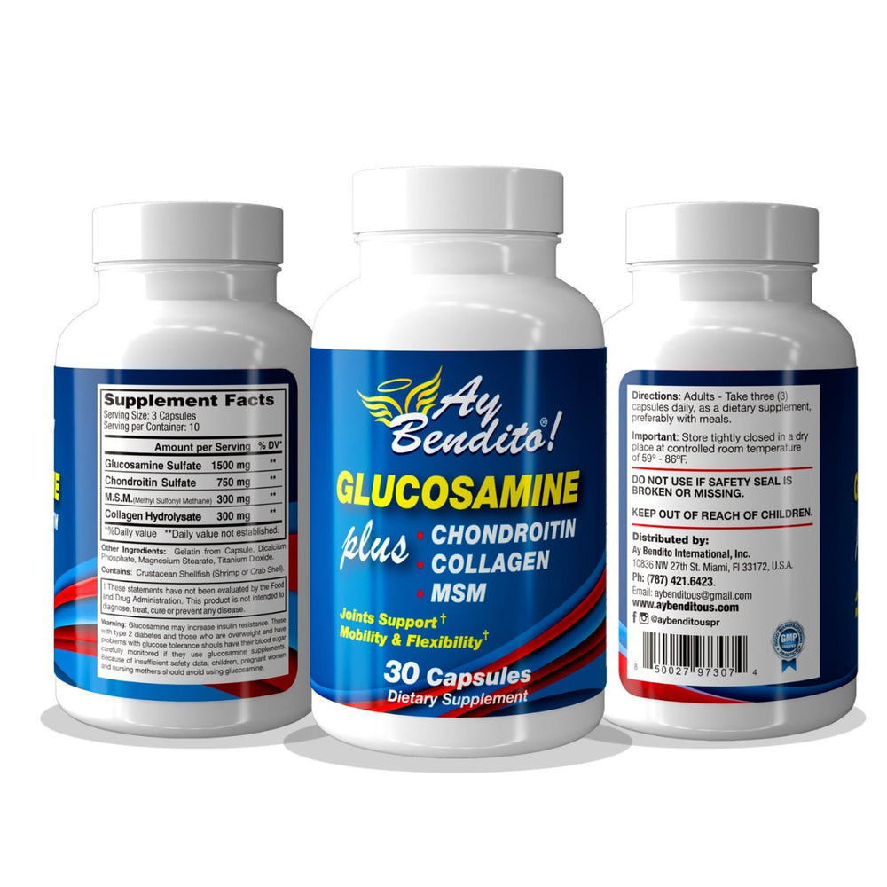 
                  
                    Glucosamine – Chondroitin – MSM- Collagen - 30 Capsules
                  
                
